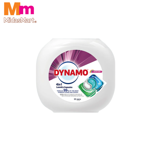 DYNAMO 4-IN-1 COLOR CARE LAUNDRY CAPSULES (52'S)
