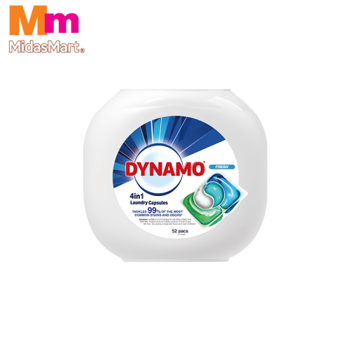 DYNAMO 4-IN-1 FRESH LAUNDRY CAPSULES (52'S)