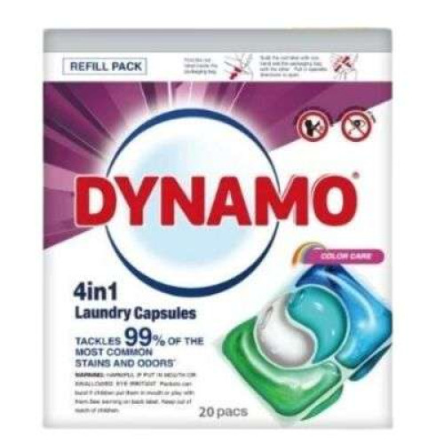 DYNAMO 4IN1 CAPSULES CLR CARE REF 1X20'S