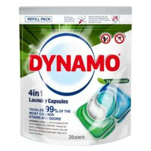 DYNAMO 4IN1 CAPSULES 3X ODOR REMOVER REF 1X20'S
