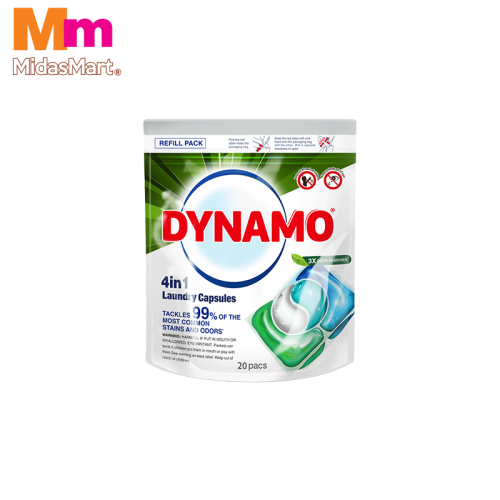 DYNAMO 4-IN-1 ODOR REMOVER CAPSULES REFILL (20'S)