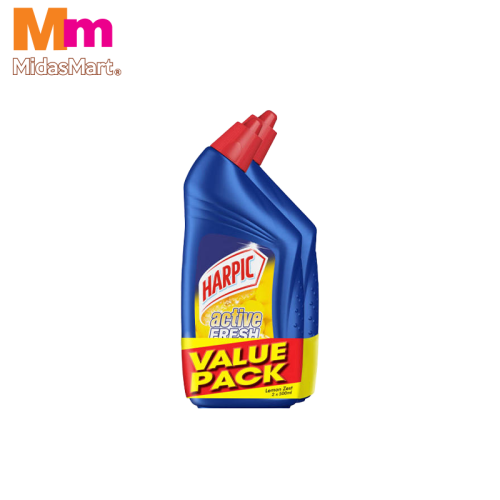 HARPIC LIQUID TOILET CLEANER LEMON - TWIN PACK (2X500ML)