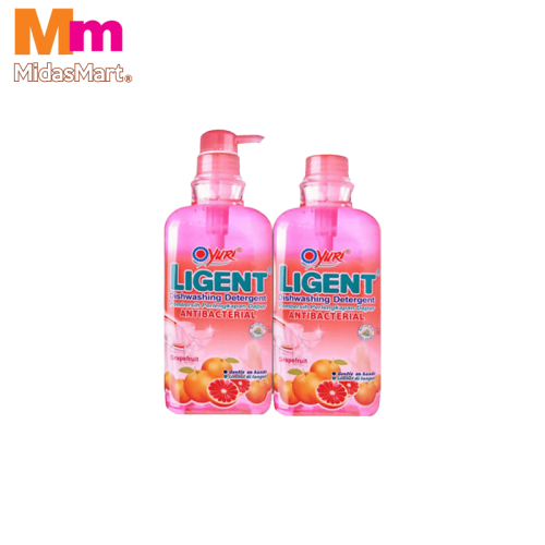 LIGENT GRAPEFRUIT DISHWASH TWIN PACK (2 X 1L)