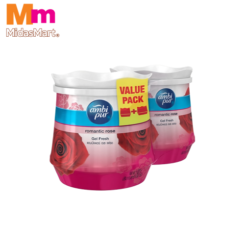 AMBI PUR GEL FRESH AIR FRESHENER - ROMANTIC ROSE TWIN PACK (