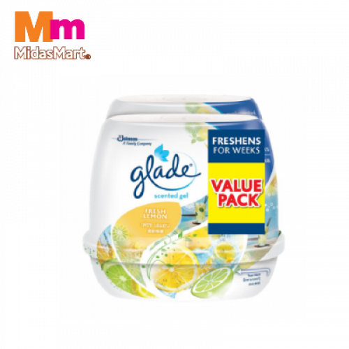 GLADE SCENTED GEL TP LEMON 1X2X180G