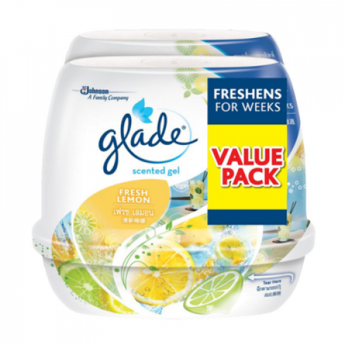 GLADE SCENTED GEL TP LEMON 1X2X180G