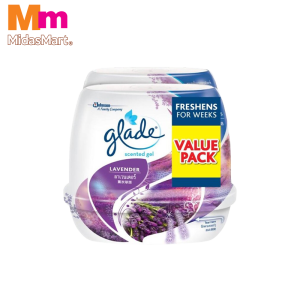 GLADE SCENTED GEL AIR FRESHENER LAVENDER - TWIN PACK (2X180G