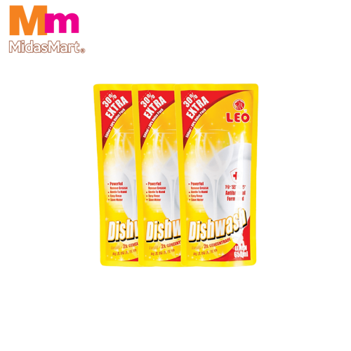 LEO LEMON DISHWASHING REFILL VALUE PACK (3 X 650ML)