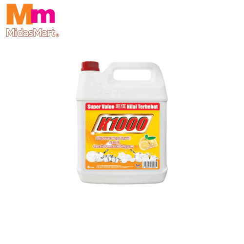 K1000 DISHWASHING LIQUID - REFRESHING LEMON (5L)