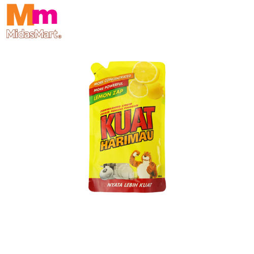 KUAT HARIMAU DISHWASHING LIQUID REFILL - ZESTY LEMON (650ML)