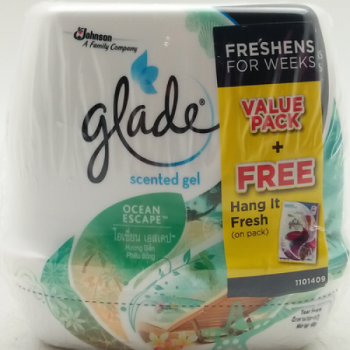 GLADE SCENTED GEL OCEAN ESC T/P 1X2X180G