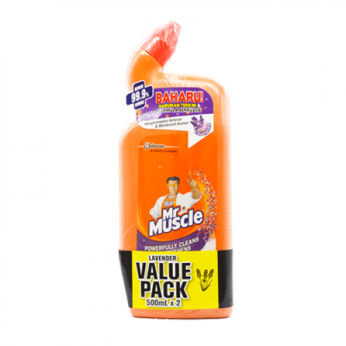 MR.MUSCLE TOILET CLNR LAV T/P 1X2X500ML