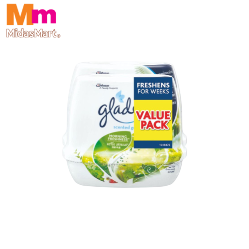 GLADE SCENTED GEL AIR FRESHENER MORNING FRESHNESS - TWIN PAC