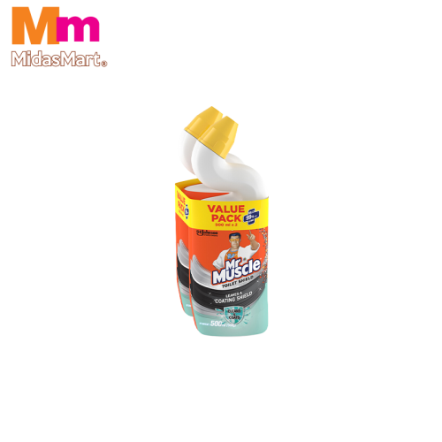MR. MUSCLE POWER MAX TOILET BOWL CLEANER - TWIN PACK (2X500M