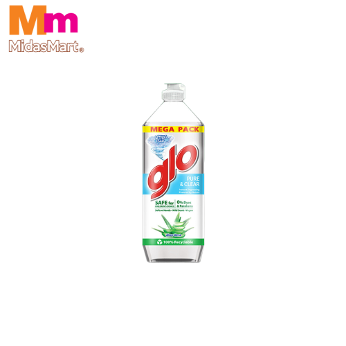 GLO PURE & CLEAR DISHWASHING LIQUID JUMBO PACK - ALOE VERA (