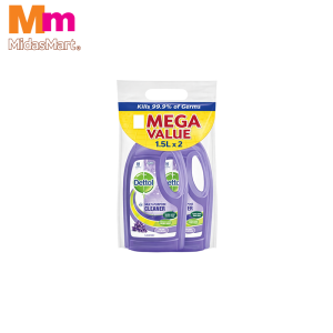 DETTOL MULTI ACTION CLEANER LAVENDER - TWIN PACK (2X1.5L)