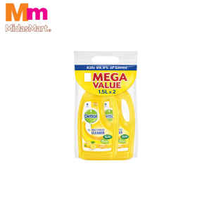 DETTOL MULTI ACTION CLEANER CITRUS - TWIN PACK (2X1.5L)