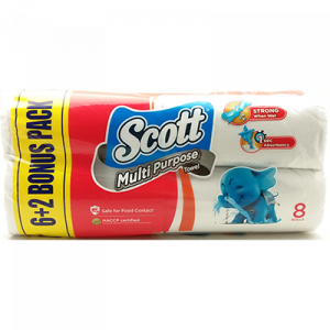 SCOTT KITCHEN TOWEL V/PACK 1X8X55'S