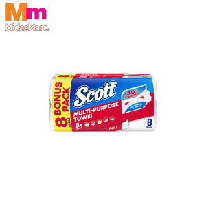 SCOTT MULTI-PURPOSE KITCHEN TOWEL VALUE PACK (8 ROLLS X 55 S