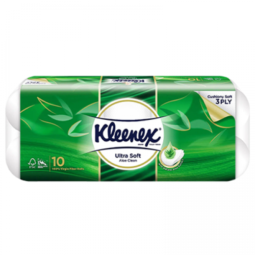 KLEENEX  3PLY BT CLEAN CARE ALOE 1X10X190'S