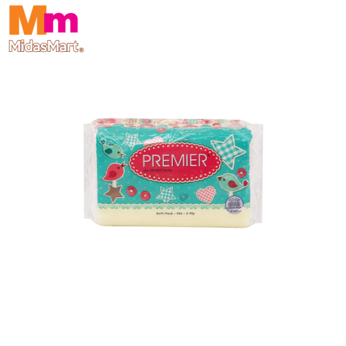 PREMIER VINTAGE 3-PLY SOFT PACK FACIAL TISSUE (3 PACKS X 50 