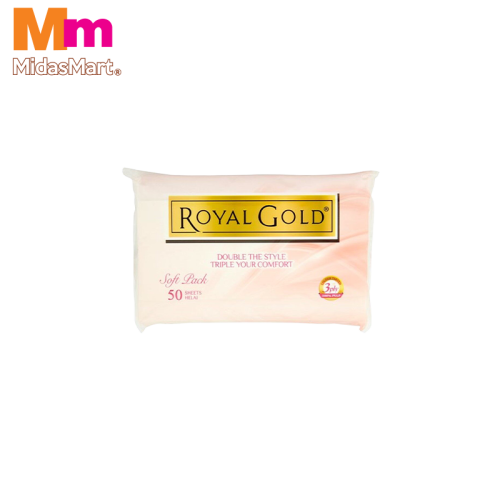 ROYAL GOLD TWIN TONE 3-PLY SOFT PACK FACIAL TISSUE (3 PACKS 