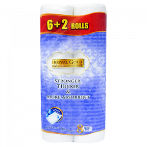 ROYAL GOLD KITCHEN TOWEL 1X8X50'S