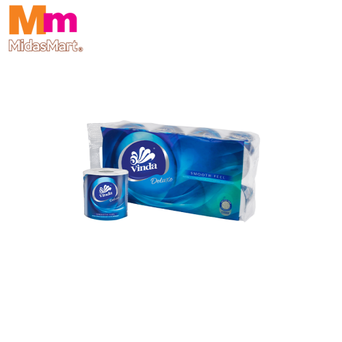 VINDA DELUXE 3-PLY 4D-DECO TOILET ROLL (8 ROLLS)