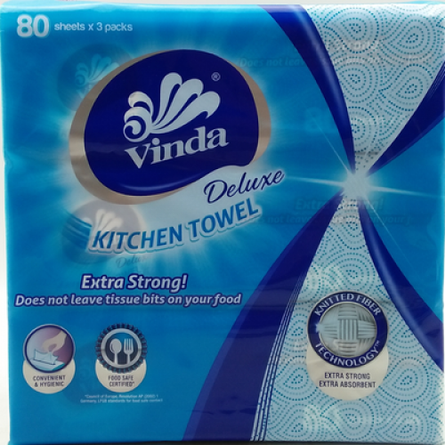 VINDA DELUXE KITCHEN TOWEL 1X3X80'S