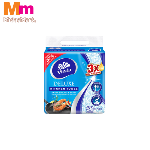 VINDA DELUXE 2-PLY KITCHEN TOWEL (6 ROLLS X 80 SHEETS)