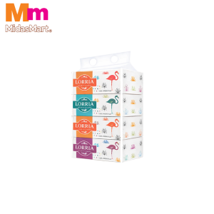 LORRIA 2-PLY SOFT & GENTLE BOX FACIAL TISSUE (4 BOXES X 70 S