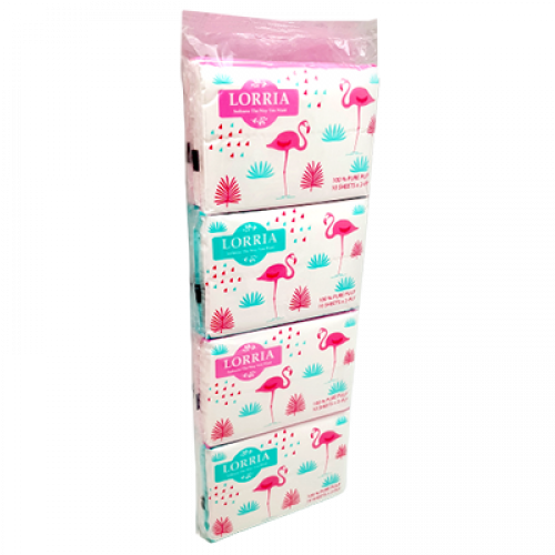 LORRIA POCKET TISSUE 2PLY  1X12X10'S