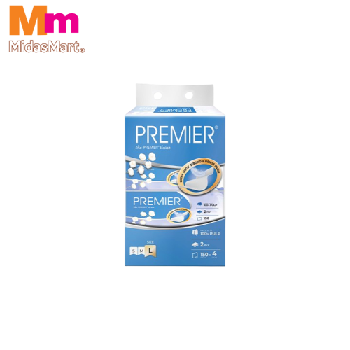 PREMIER NATURE 3-PLY SOFT PACK FACIAL TISSUE (4 PACKS X 150 