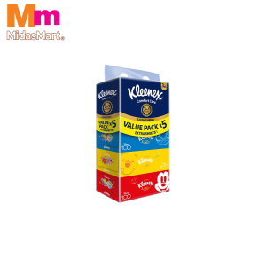 KLEENEX LIMITED EDITION 3-PLY BOX FACIAL TISSUE (5 BOXES X 9