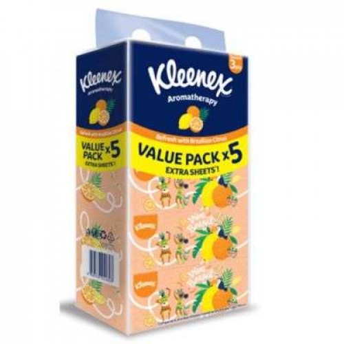 KLEENEX CITRUS F/T 3PLY 1X5X80'S