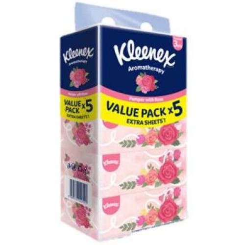 KLEENEX ROSE F/T 3PLY 1X5X80'S