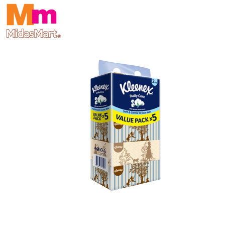 KLEENEX VINTAGE 2-PLY BOX FACIAL TISSUE (5 BOXES X 120 SHEET