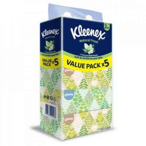 KLEENEX NAT FRESH F/T 2PLY 1X5X120'S