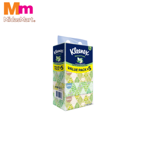 KLEENEX NATURAL FRESH 2-PLY BOX FACIAL TISSUE (5 BOXES X 120