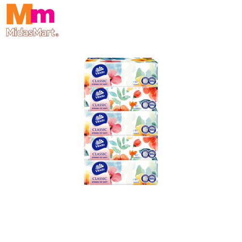 VINDA CLASSIC 2-PLY BOX TISSUE (5 X 90'S)