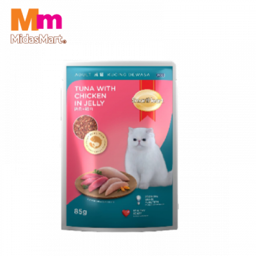 S/HEART POUCH C/FOOD TUNA&CHIC 1X85G