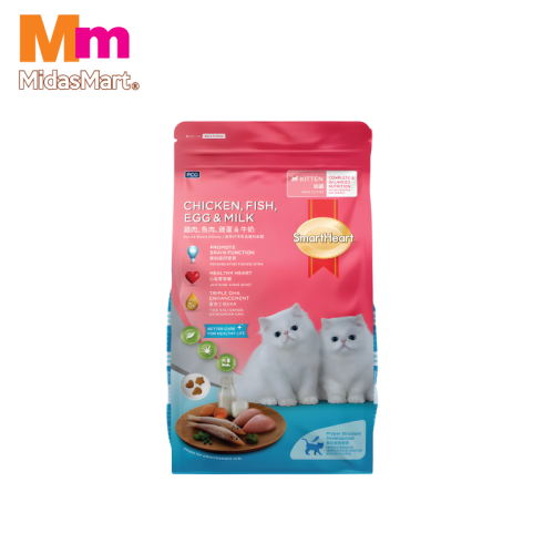 SMART HEART KITTEN FOOD - CHICKEN, FISH, EGG & MILK (1.1KG)
