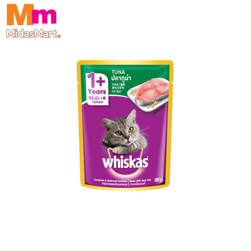 WHISKAS ADULT TUNA POUCH (80G)