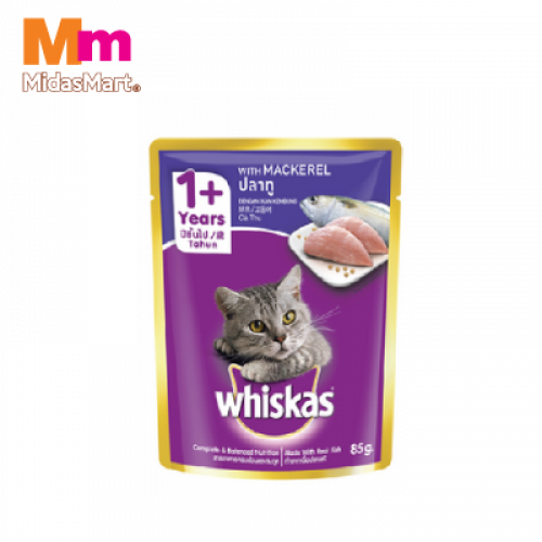 WHISKAS POUCH FR FISH MACKEREL 1X80G