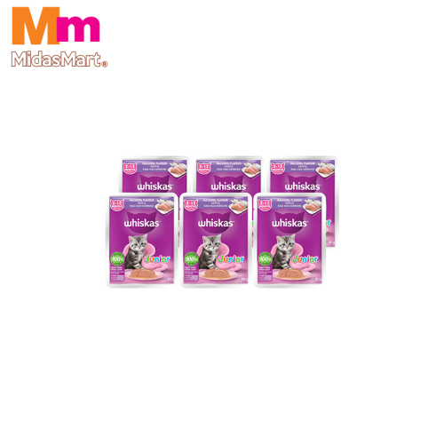 WHISKAS JUNIOR MACKEREL MULTIPACK (6 X 80G)