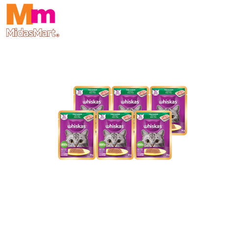 WHISKAS ADULT TUNA POUCH MULTIPACK (6 X 80G)