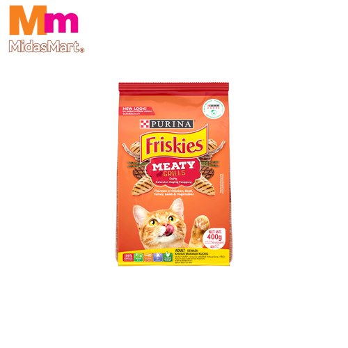 FRISKIES ADULT MEATY GRILLS DRY CAT FOOD (400G)