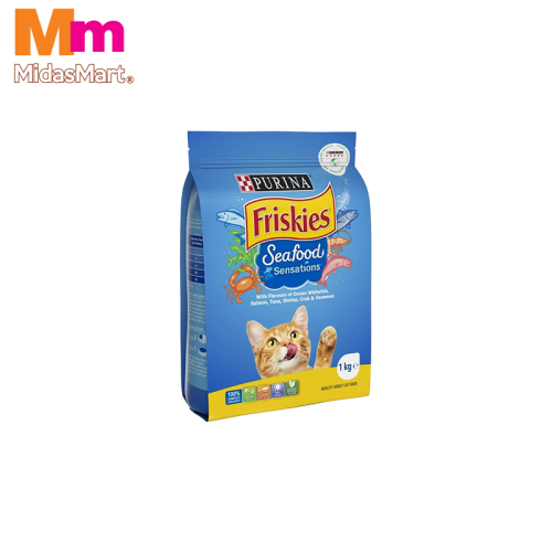 FRISKIES ADULT SEAFOOD SENSATIONS DRY FOOD (1KG)