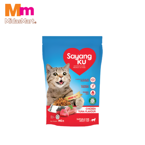 SAYANGKU CAT FOOD - CHICKEN & TUNA (1KG)