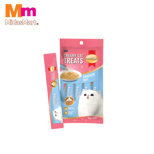 SMART HEART CAT CREAMY TREAT - CHICKEN (4X15G)